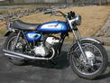 1971 Kawasaki H1 blue silver NC after orig pipes 308 004